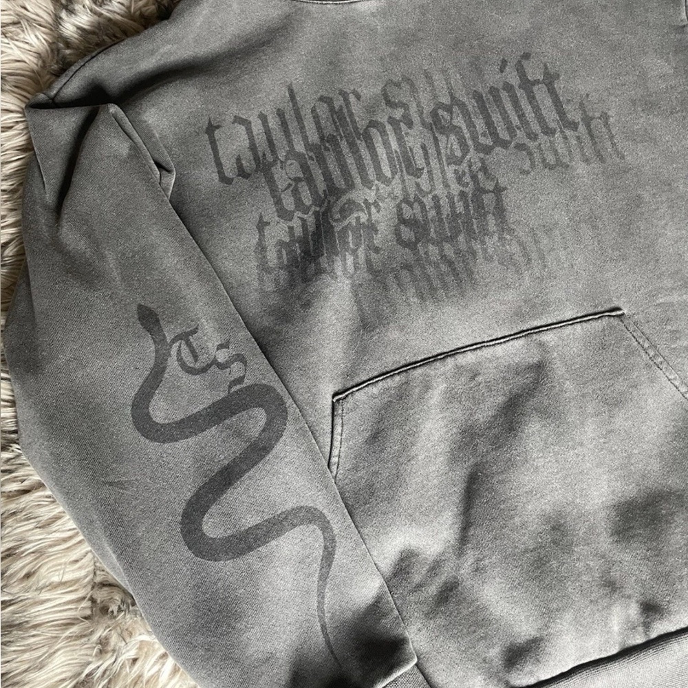 Taylor Swift Reputation There Will Be No Explanation Gray Oversized Hoodie M/L - Picture 4 of 12
